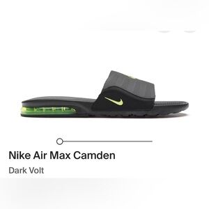 Nike Air Max Camden Sandals Slides Dark Volt BQ4626-001 Men Size 9